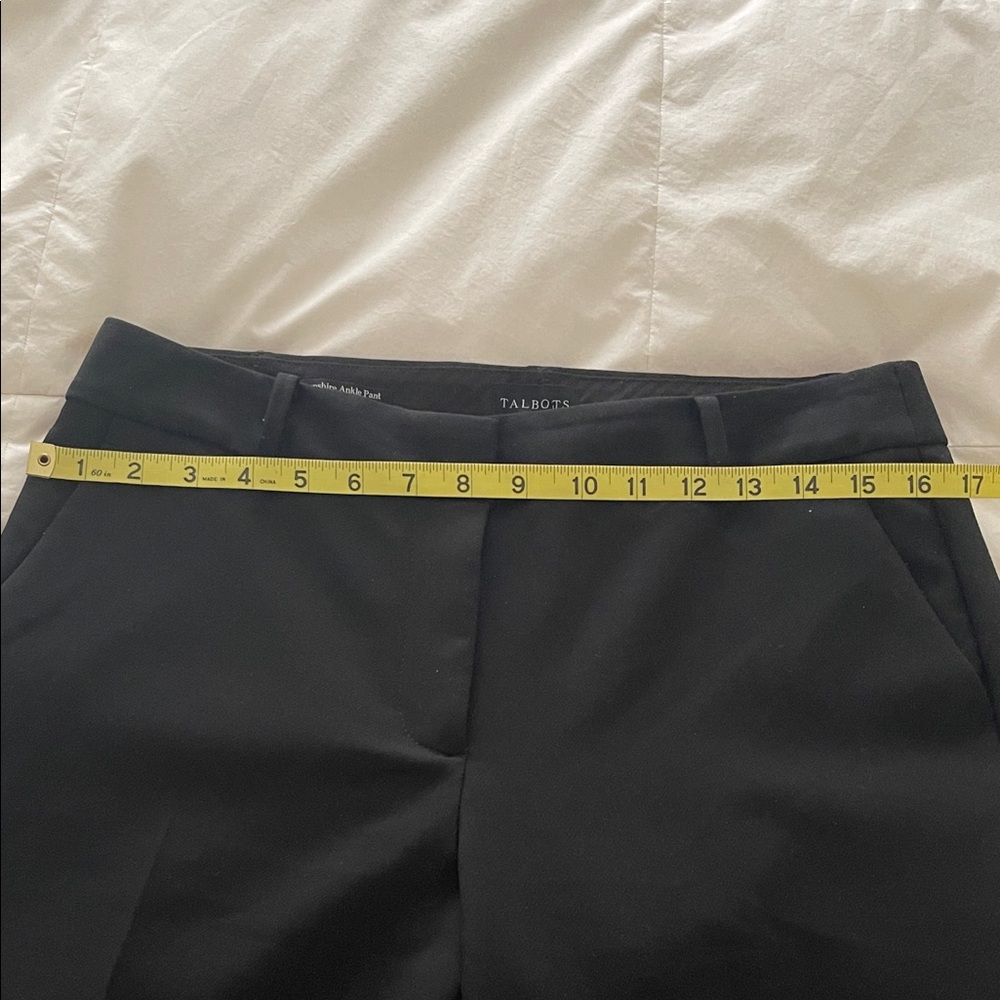 Talbots Black Hampshire Tailored Ankle Pants Size 8P - Picture 10 of 11